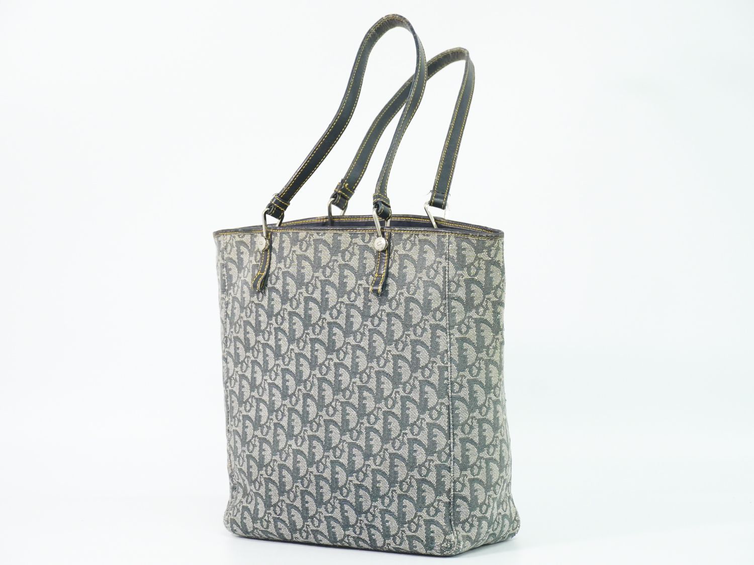 Dior Trotter Shoulder Bag Tote Canvas Navy — view 2