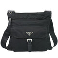 Prada Nylon Shoulder Bag Pochette Black