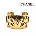 Chanel Bangle CC Logo Vintage Gold Bracelet