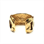 Chanel Bangle CC Logo Vintage Gold Bracelet — view 2
