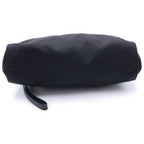 Prada Tessuto Clutch Pouch Black Nylon Silver — view 4