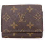 Louis Vuitton Monogram Envelope Carte de Visite Compact Wallet Mini Coin Case