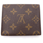 Louis Vuitton Monogram Envelope Carte de Visite Compact Wallet Mini Coin Case — view 2
