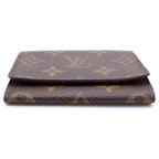 Louis Vuitton Monogram Envelope Carte de Visite Compact Wallet Mini Coin Case — view 4