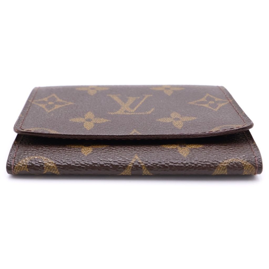 Louis Vuitton Monogram Envelope Carte de Visite Compact Wallet Mini Coin Case — view 4