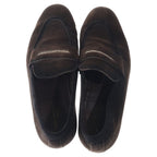 Louis Vuitton Globe Line Monogram Penny Suede Leather Loafers Brown — view 4