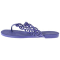 Hermes Island Cher D'ancre Rubber Flat Sandals Blue