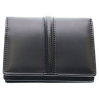 Celine 16 Seeds Satin Calfskin Card Holder with Flap Black — view 2