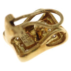 Celine Vintage Pave Diamond Earrings 18k Gold — view 5