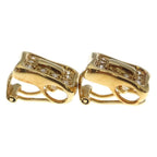 Celine Vintage Pave Diamond Earrings 18k Gold — view 3