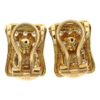 Celine Vintage Pave Diamond Earrings 18k Gold — view 2