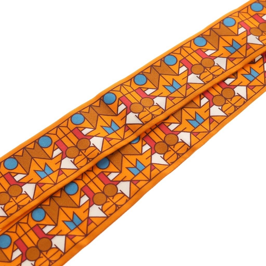 Hermes Moynat Silk Scarf All Over Pattern — view 5