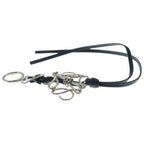 Loewe Anagram Charm Black Silver Keychain — view 3