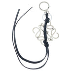 Loewe Anagram Charm Black Silver Keychain — view 2