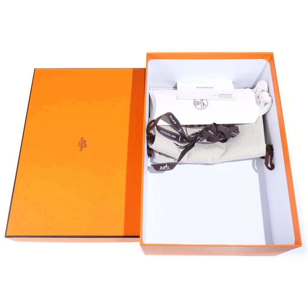 Hermes Jet Sneakers Beige Ivory Shoes — view 7