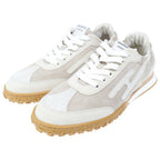 Hermes Jet Sneakers Beige Ivory Shoes — view 2