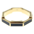 Gucci Link to Love Octagon Diamond Ring Black Ceramic Yellow Gold — view 3