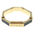 Gucci Link to Love Octagon Diamond Ring Black Ceramic Yellow Gold — view 2