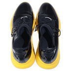 Fendi Shade Effect FF Logo Low Cut Sneakers Black Yellow — view 4