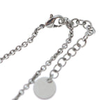 Dior Petit CD Logo Rhinestone Pendant Chain Silver — view 4