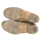 Chanel CC Logo Boots Shoes Lambskin Beige — view 2