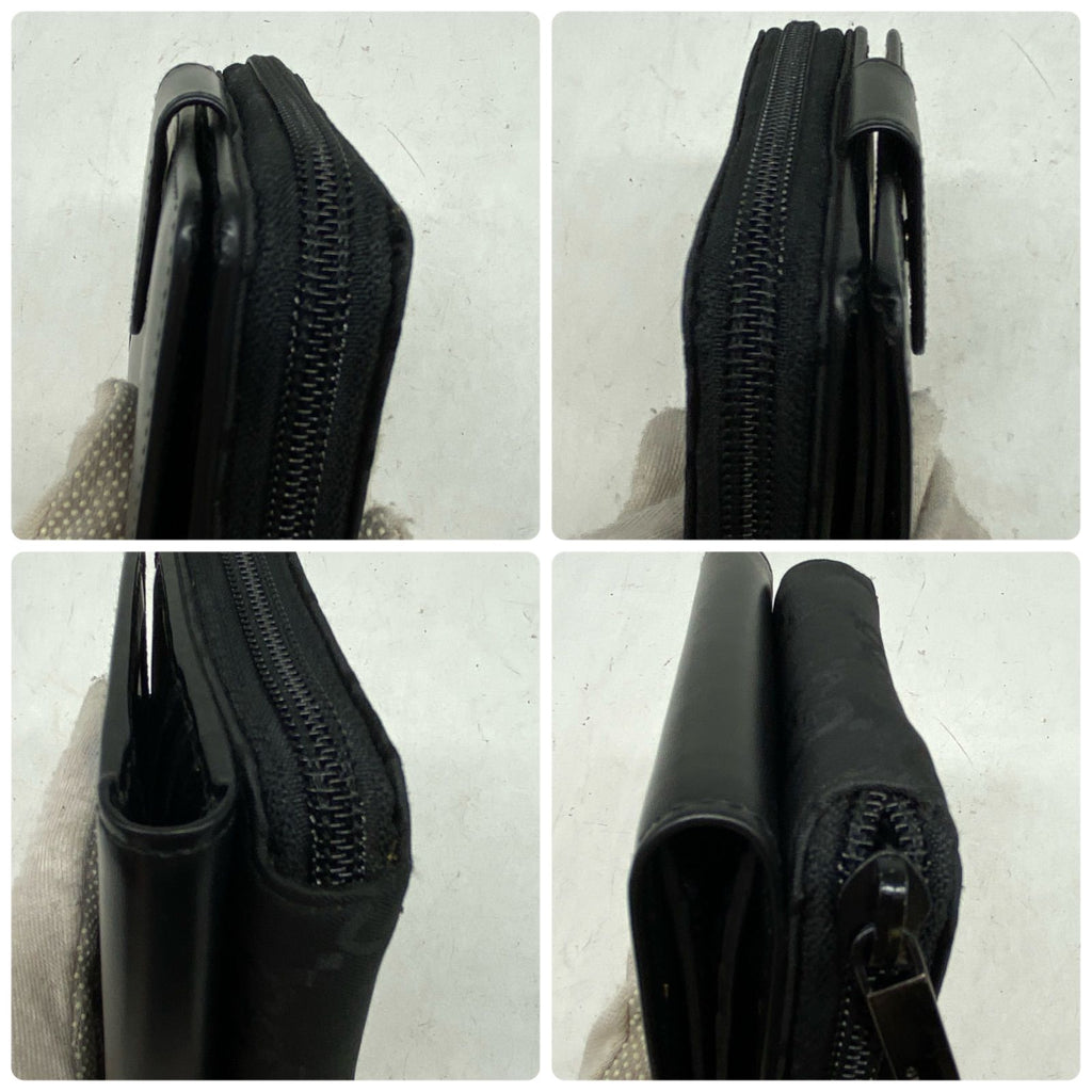 Gucci Wallet Compact Card Leather GG Black — view 7