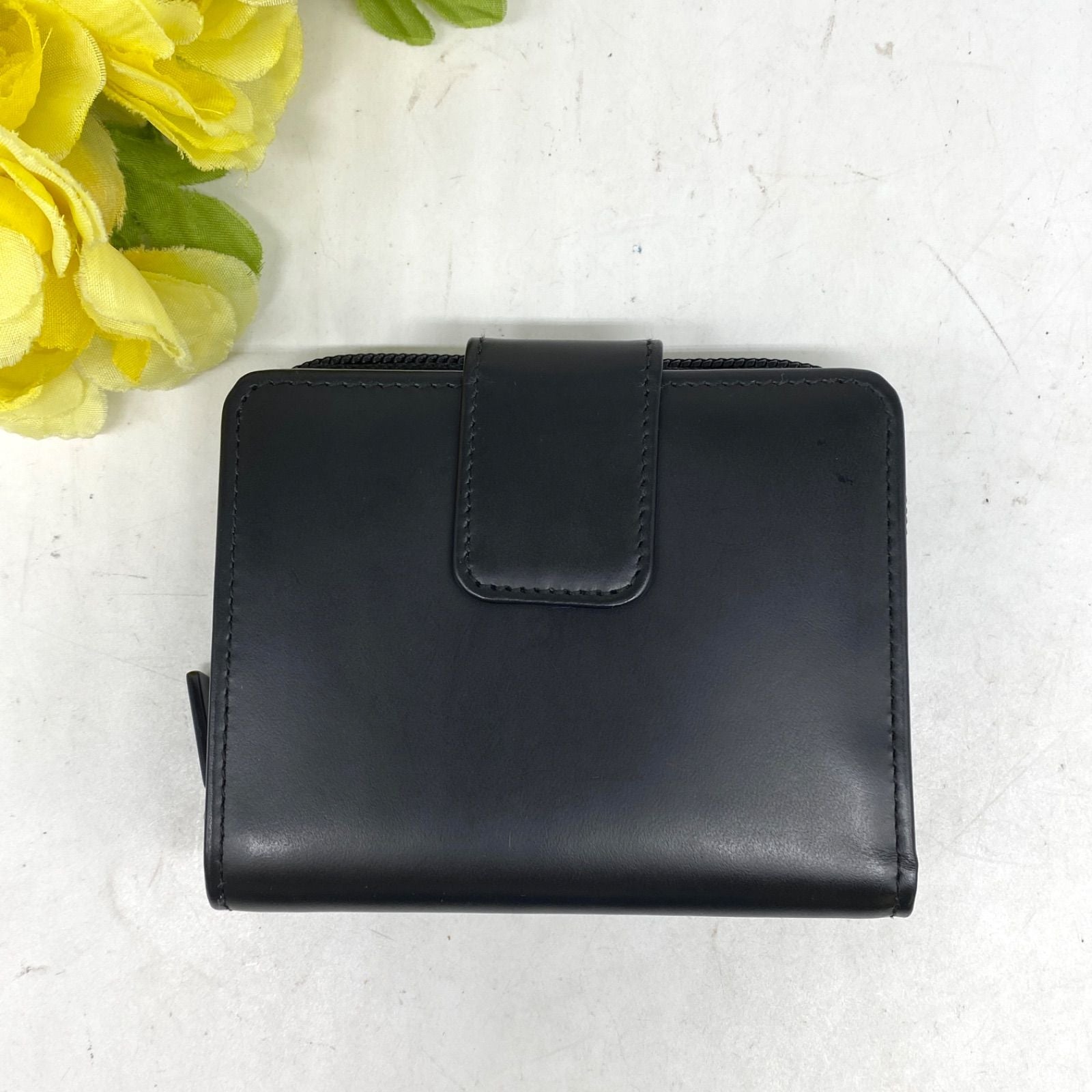 Gucci Wallet Compact Card Leather GG Black — view 3