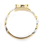 Celine 18k Yellow Gold Platinum Macadam Ring — view 4