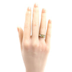 Celine 18k Yellow Gold Platinum Macadam Ring — view 7