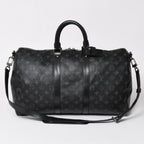 Louis Vuitton Keepall Bandouliere 45 Boston Bag Monogram Eclipse Black