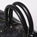 Louis Vuitton Keepall Bandouliere 45 Boston Bag Monogram Eclipse Black — view 8