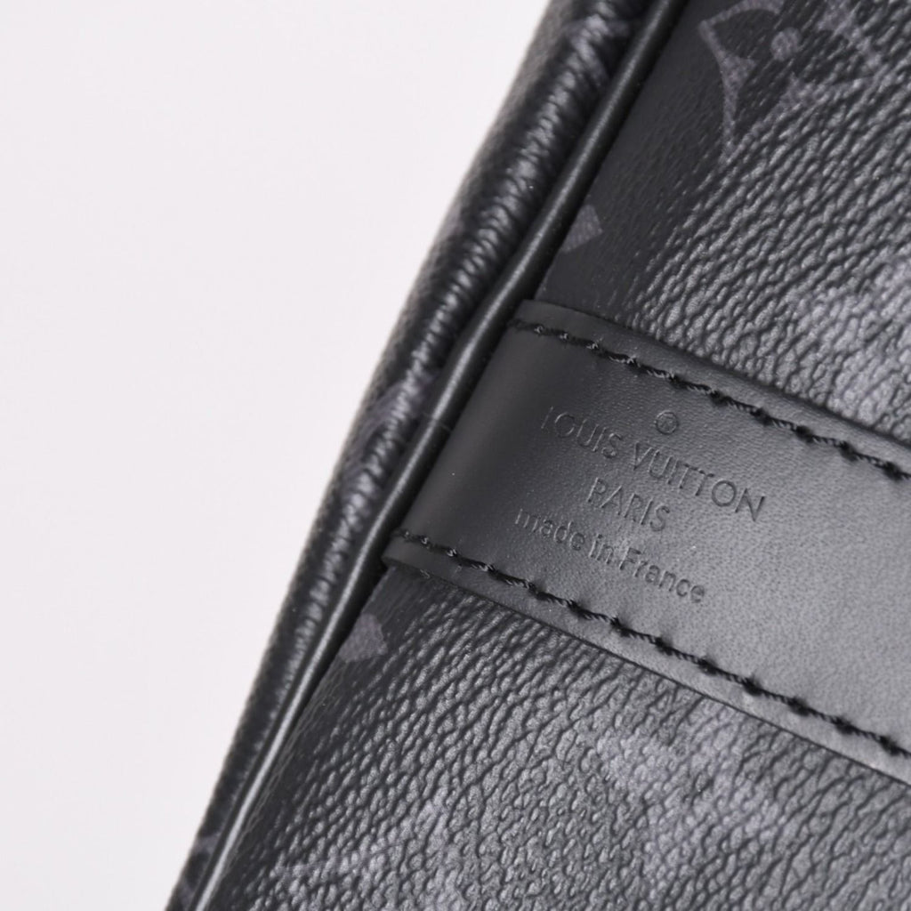 Louis Vuitton Keepall Bandouliere 45 Boston Bag Monogram Eclipse Black — view 7