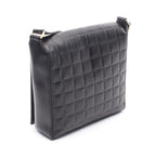 Chanel Shoulder Bag Choco Bar CC Logo Black Lambskin — view 2