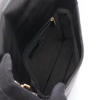 Chanel Shoulder Bag Choco Bar CC Logo Black Lambskin — view 3