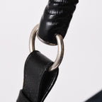 Saint Laurent Mombasa Bag Black Canvas Horn Handle Silver — view 5