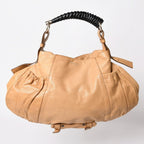 Saint Laurent Mombasa Bag Camel Horn Handle Silver — view 2