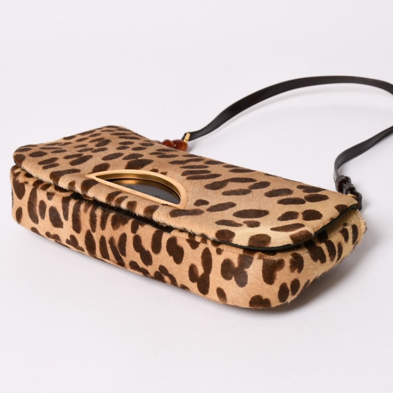 Dior Calf Hair Bag Malice Pearl Leopard Galliano — view 8