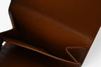 Celine Wallet Bifold Mini Triomphe Strap Ivory Brown — view 9