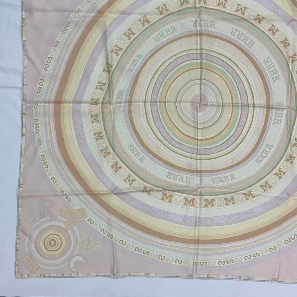 Hermes Carre 90 Scarf Silk Tohu Bohu Chaos Pink — view 4