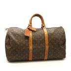 Louis Vuitton Keepall 50 Boston Bag Monogram Leather Vintage