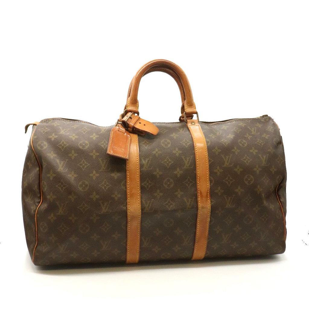 Louis Vuitton Keepall 50 Boston Bag Monogram Leather Vintage
