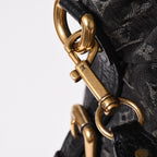 Louis Vuitton Neo Cabby MM Handbag Monogram Denim Black 2-Way Gold — view 5