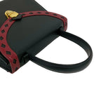 Saint Laurent Cutout Leather 2-Way Shoulder Bag Black — view 4