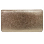 Saint Laurent Paris Logo Metallic Wallet Leather Gold — view 3