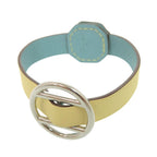 Hermes Petit Ash Bracelet Veau Swift Yellow Light Blue