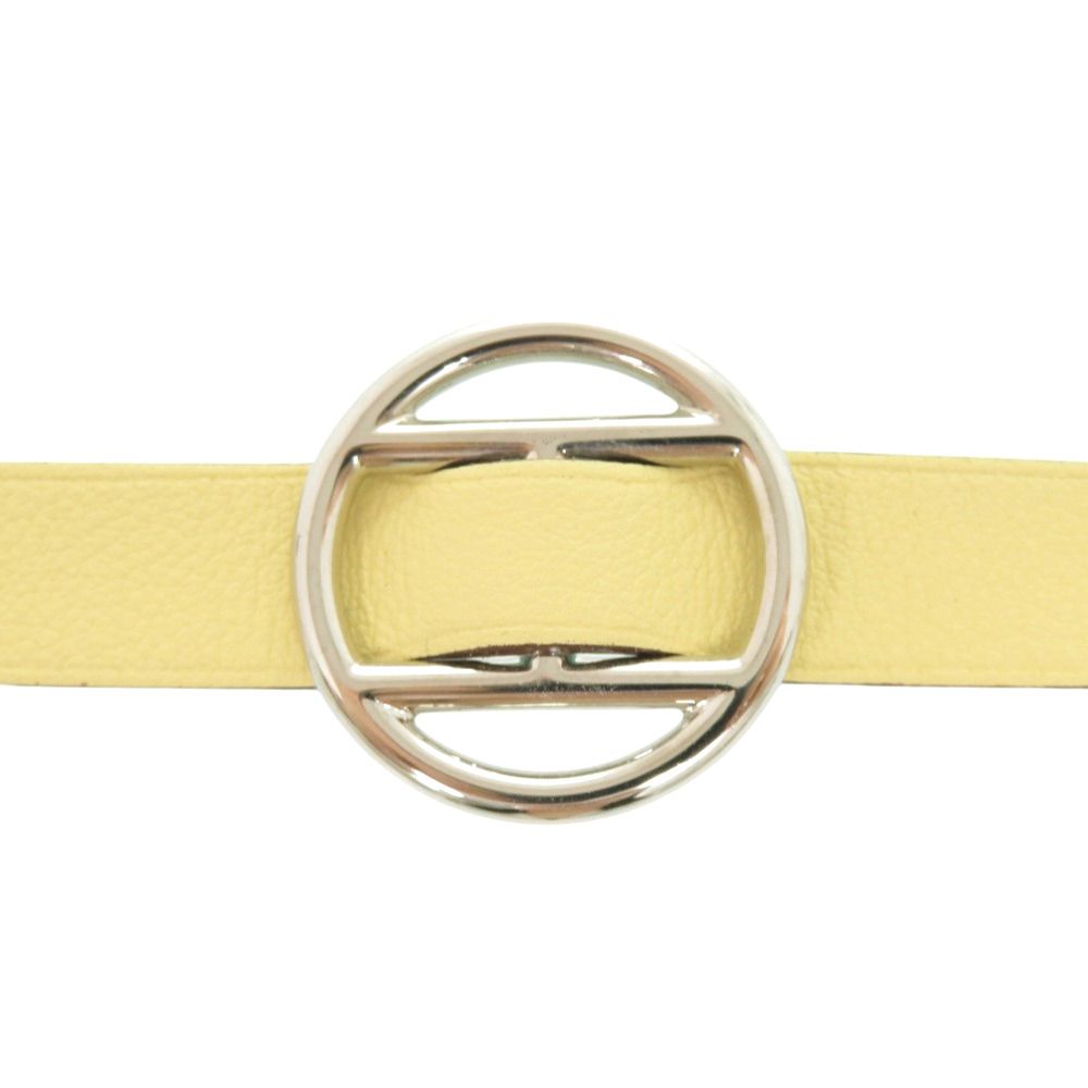 Hermes Petit Ash Bracelet Veau Swift Yellow Light Blue — view 3