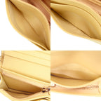 Dior Cannage Lady Calf Yellow Bifold Wallet Handbag — view 6