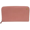 Gucci Zip Around Interlocking Wallet Calf Pink