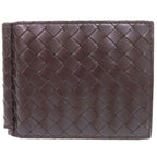 Bottega Veneta Intrecciato Leather Brown Bifold Wallet Billfold