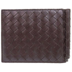 Bottega Veneta Intrecciato Leather Brown Bifold Wallet Billfold — view 2